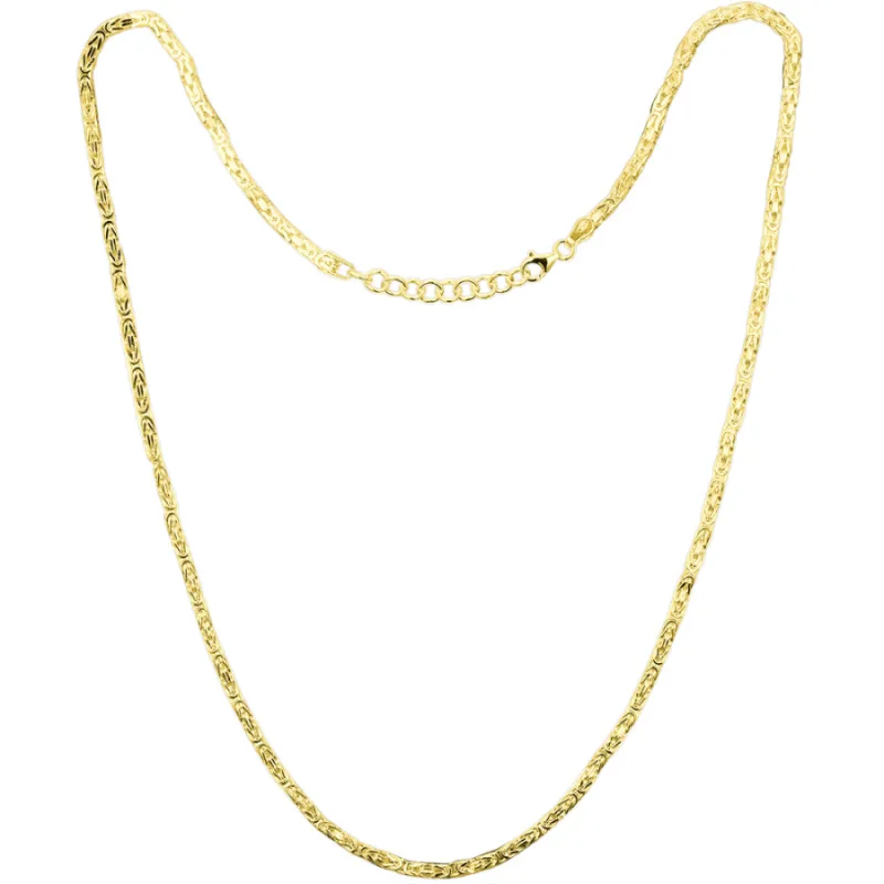 Pánsky strieborný náhrdelník s pozlátením Ag 925/1000 18,45g LAVVU JLAM0001GN52