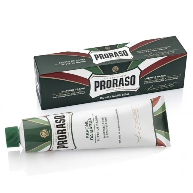 PRORASO Eucalyptus Osviežujúci krém na holenie - eukalyptus 150ml