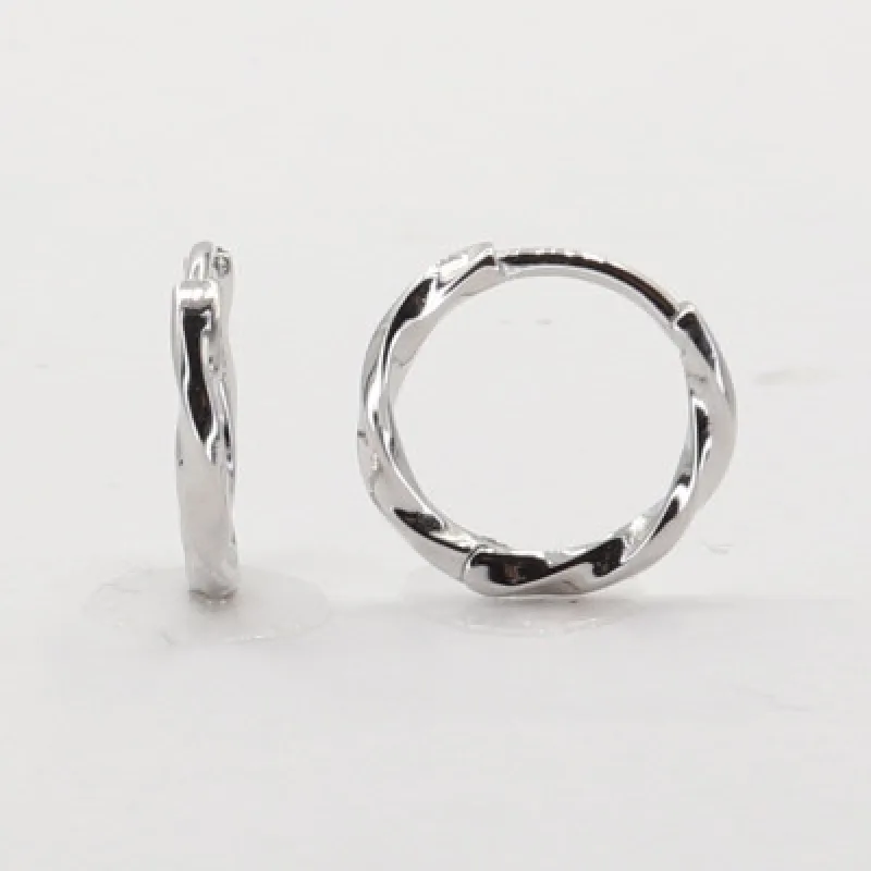 Strieborné náušnice krúžky KA E4464