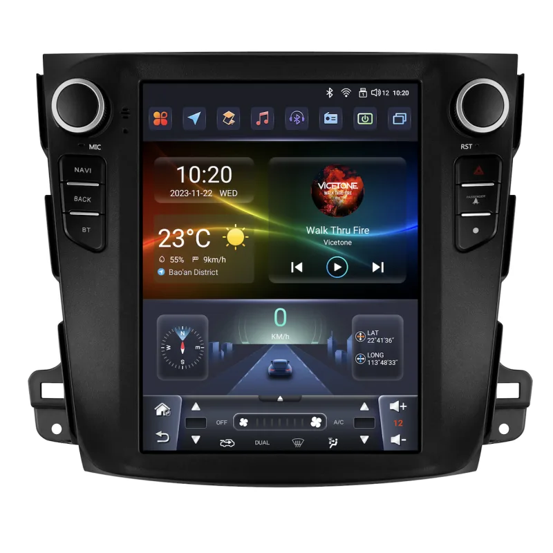 HIZPO MTOLD9701A/B Autorádio 9,7“ Android 13 pro Mitsubishi Outlander 2 Model: 6S9701 (6+64GB) - Typ B CHR3383_6S10