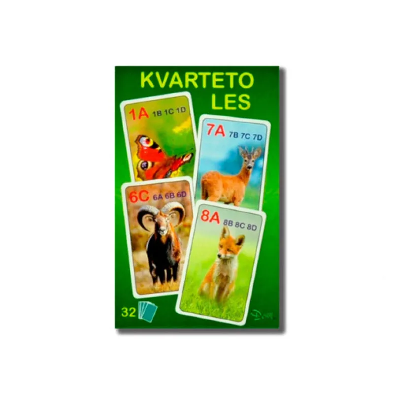 Dětské kvarteto - Les 7x10,5cm