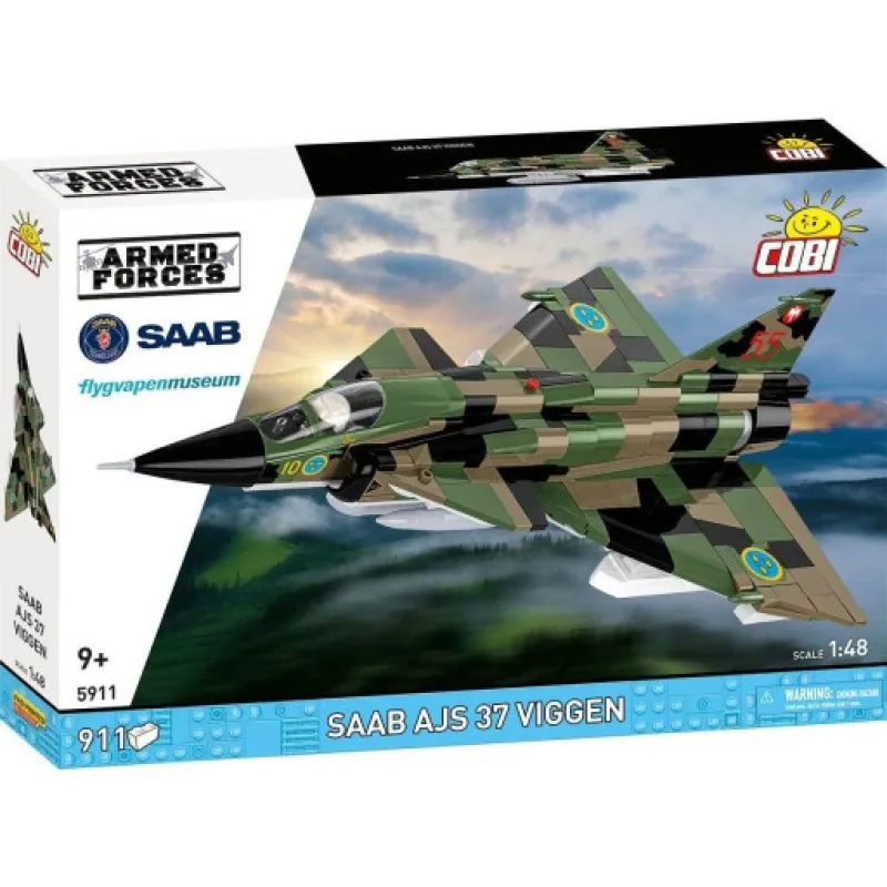 Cobi 5911 Armed Forces SAAB AJS37 VIGGEN, 1:48, 911 kostek