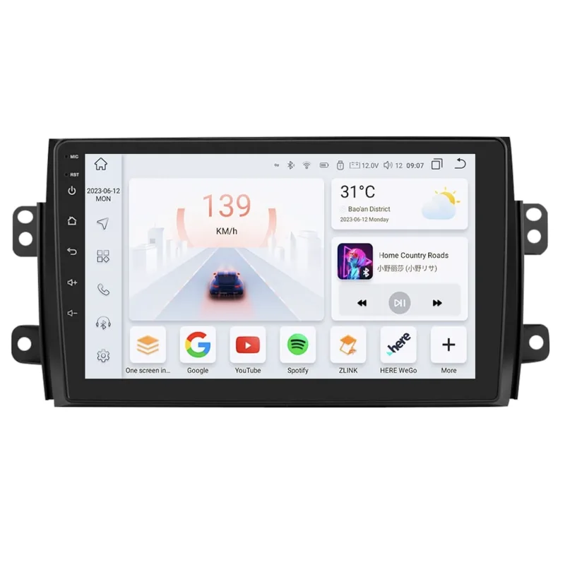 HIZPO KXSZSX491 Autorádio 9" Android 13 pro Suzuki SX4 Model: S9008 (8+128GB) CHR1797