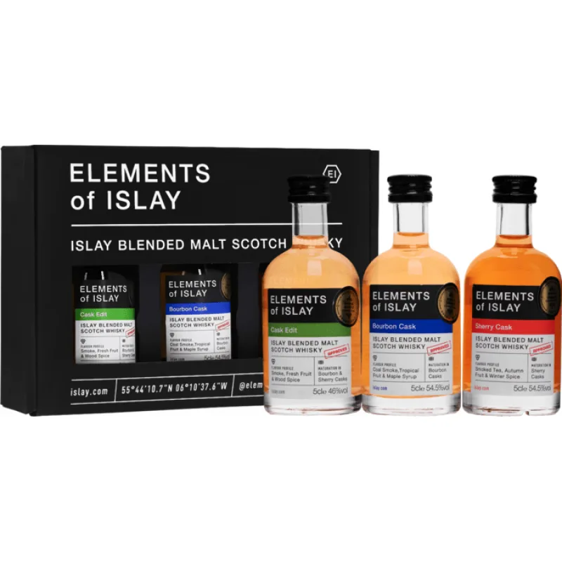 Elements of Islay Trio 51,67% 3 x 0,05 l (set)