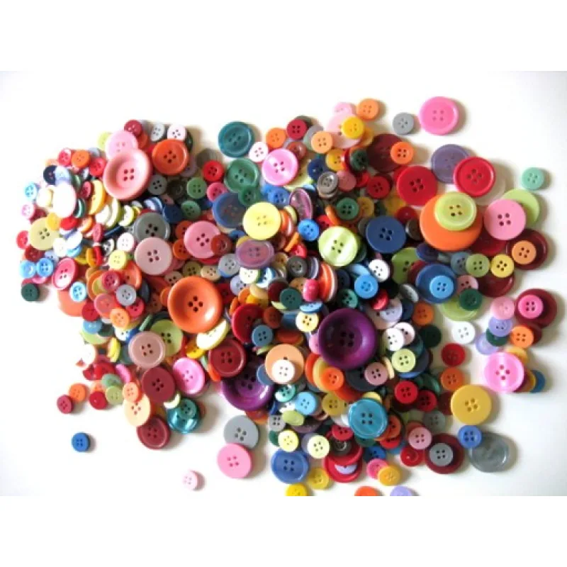 Playbox barevné plastové knoflíky mix 500g