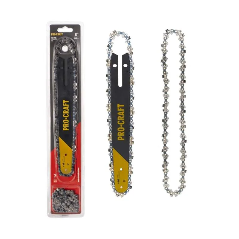 Sada 2 x reťaz 1/4", 1,1mm, 46čl, 20cm 8" + lišta