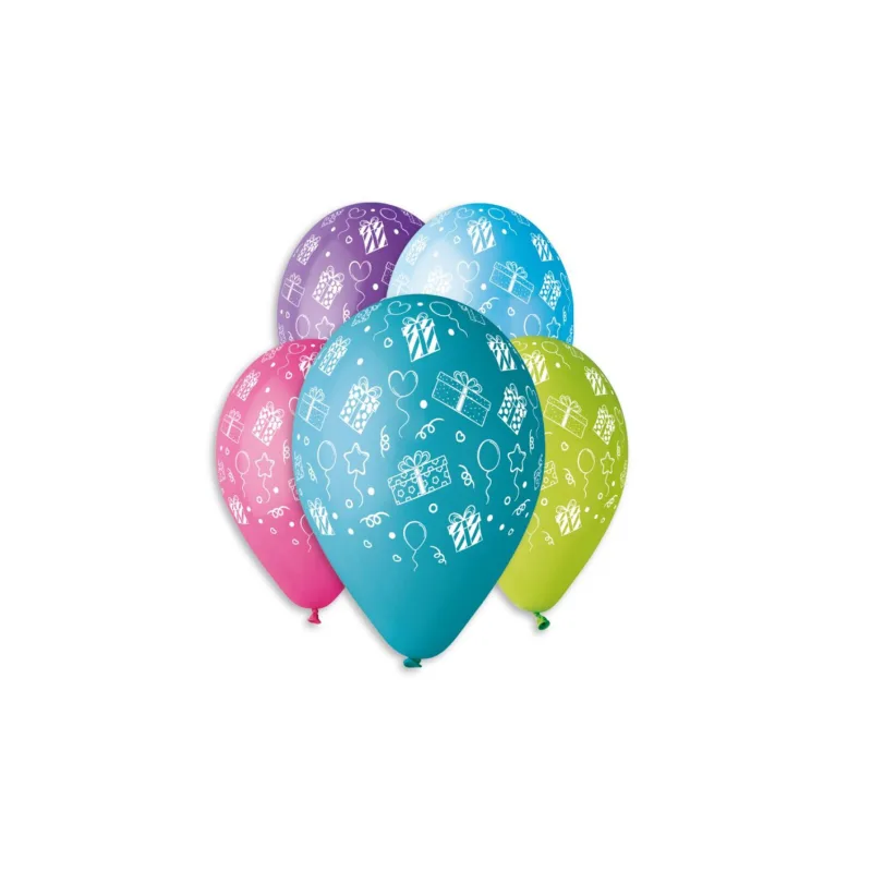 Smart Balloons Balónik/Balóniky nafukovacie s potlačou 13'' priemer 33cm v sáčku