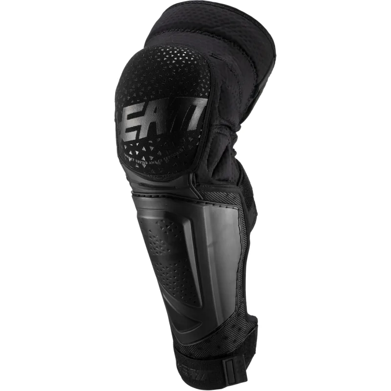 Chrániče kolen a holení na kolo Leatt Knee Shin Guard 3DF Hybrid EXT Black 2023