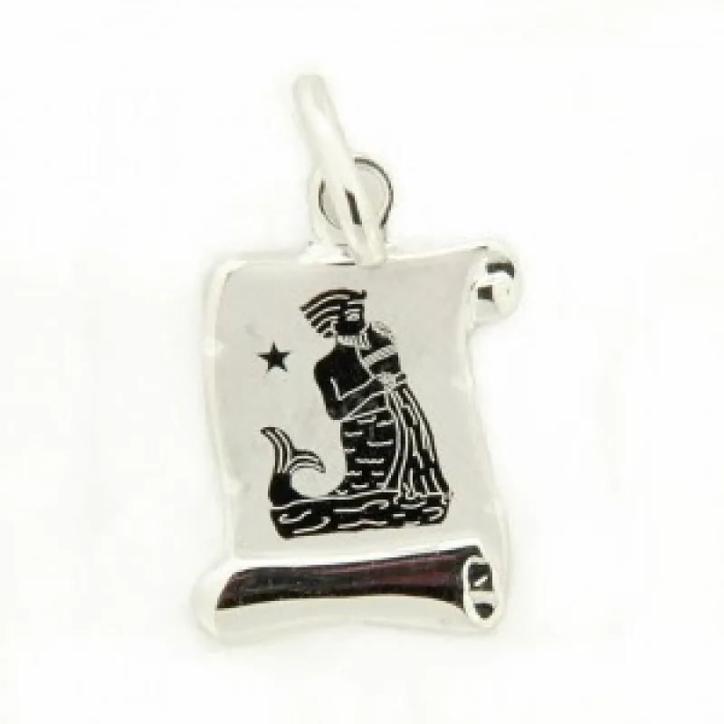 Prívesok mesačné znamenie z bieleho zlata KA 30.10.014W VODNÁŘ-2, 0.4 g, 0.40 g