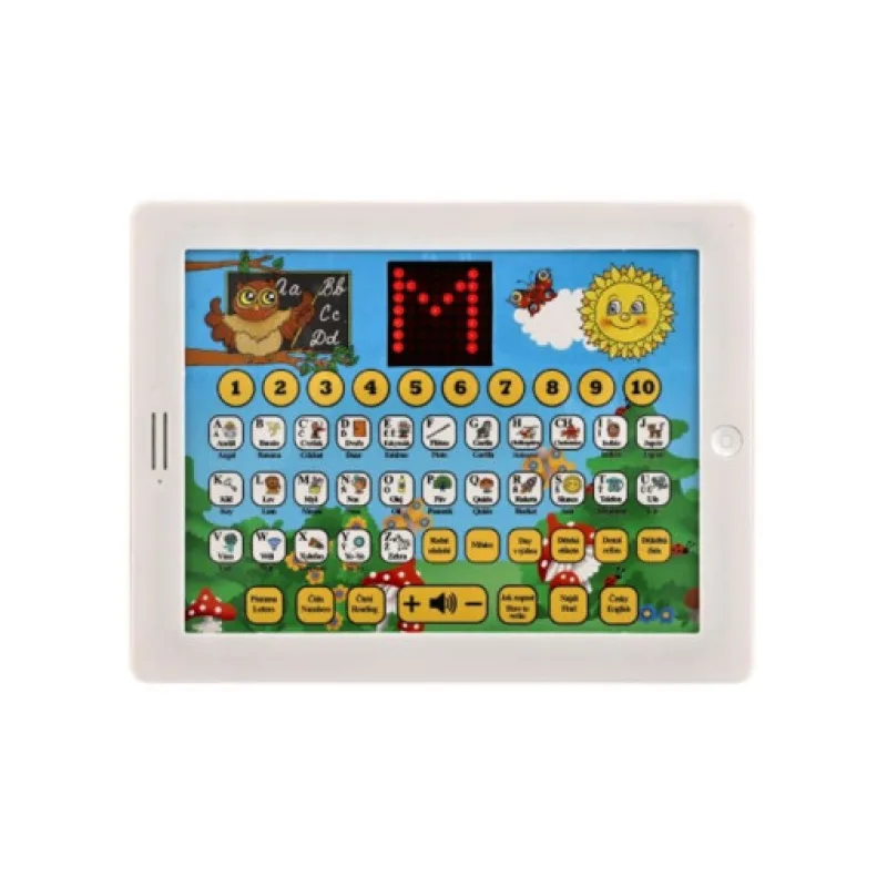 Dětský naučný mobilní telefon Moudré sovy, 32x23x3cm