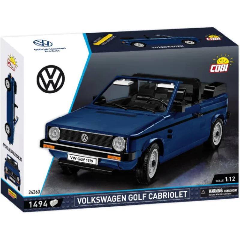 Cobi 24360 Volkswagen Golf Cabriolet, 1:12, 1494 kostek