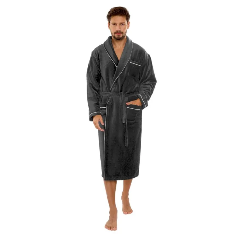 Pánsky savý župan Manuele tmavosivý M