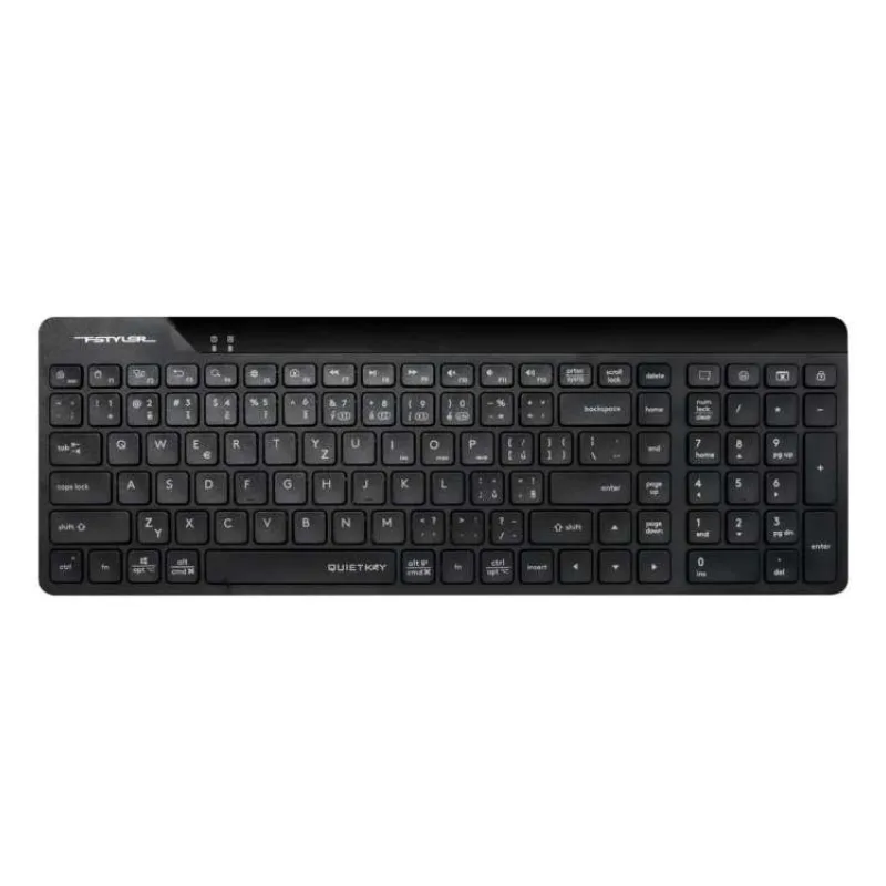 A4tech FStyler FBK23 AS, bezdrátová Dual mode Bluetooth+2,4G klávesnice, CZ, černá (FBK23AS-BK)