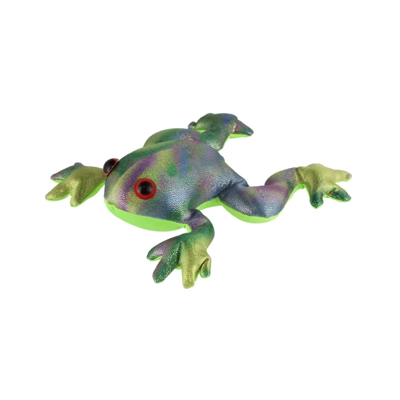 Teddies Žaba plnená pieskom 440 g mačkacia antistresová látka 16cm v sáčku