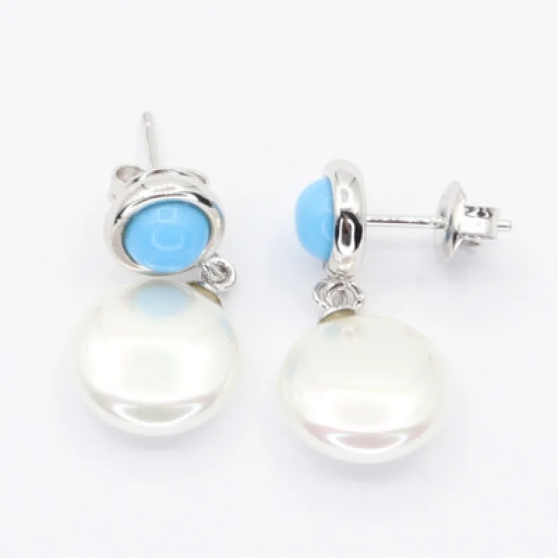 Strieborné náušnice na puzety KA E4688