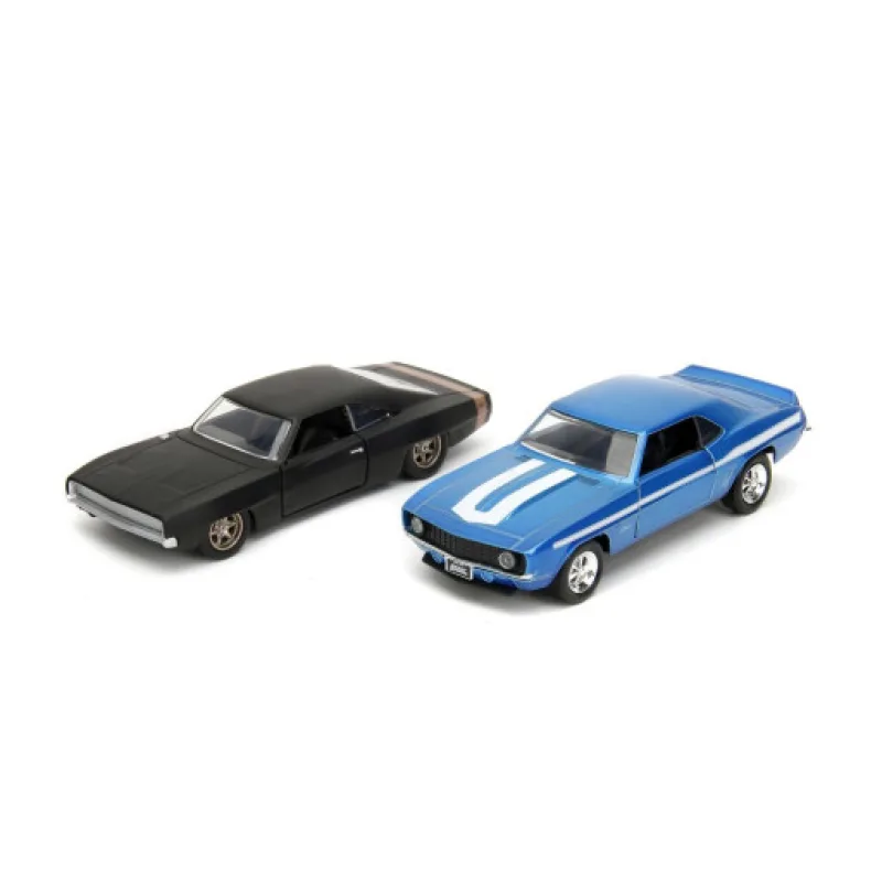 Rychle a zběsile Twin Pack Chevrolet Camaro 1969 a Dodge Charge Wide Body 1968, 1:32