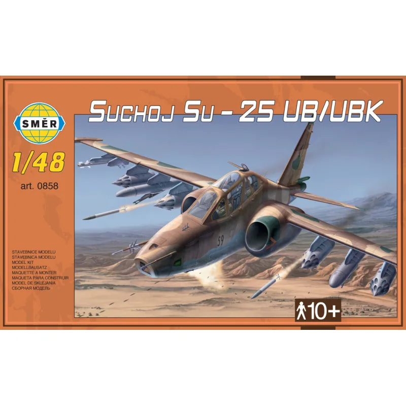 Směr Plastikový model lietadla Suchoj SU-25 UB/UBK v krabici