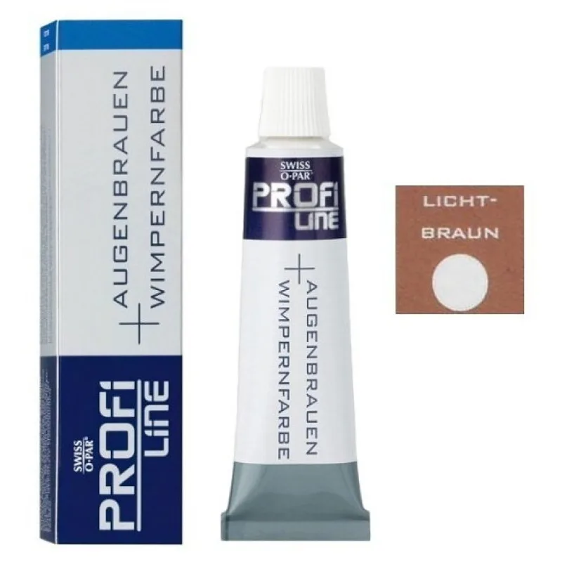PROFI LINE Farby Profesionálné farby na riasy a obočie - Svetlá hnedá