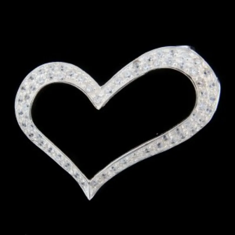 Strieborný prívesok srdce KA P734