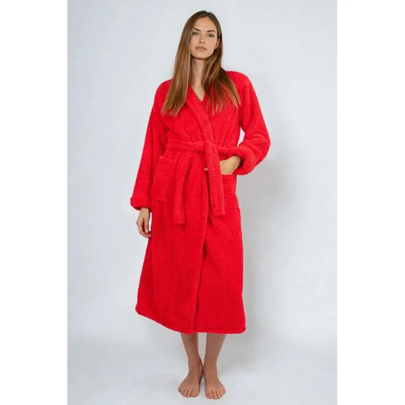 Župan Eliza červený dlhý L