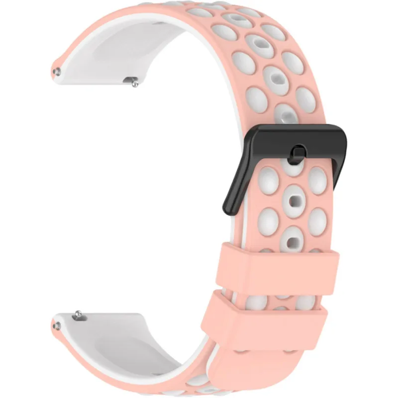 Silikónový remienok na hodinky 22 mm ružový DILOY SBR43.13.22