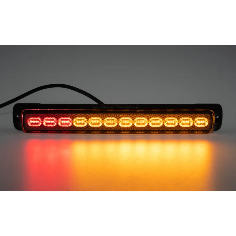 LED sdružená lampa zadní s výstražným oranžovým světlem, 12-24V, ECE R65 brTRL007