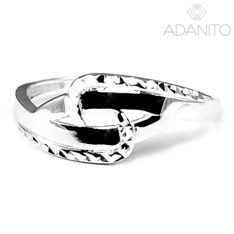 Zlatý prsteň z bieleho zlata ADANITO BRR0971S