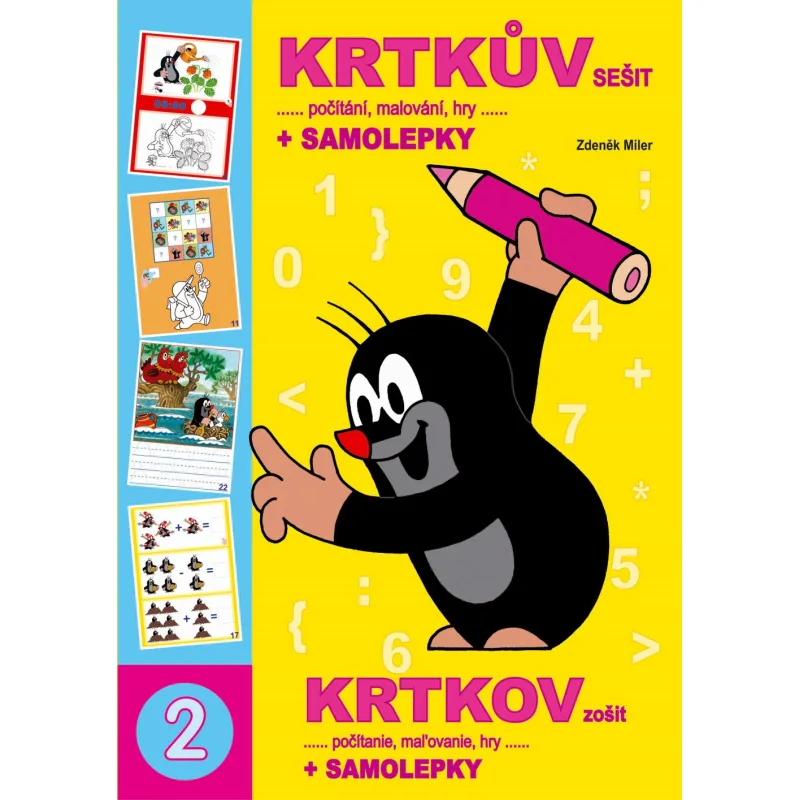 Akim Giochi Preziosi Activity book A4 - Krtov zošit