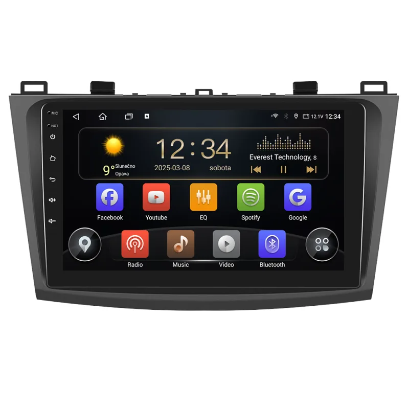 Isudar 2DIN autorádio T72-IEV32 Android, Mazda 3 - II. generace B215