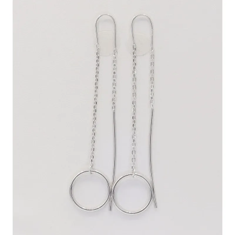 Strieborné prevliekacie náušnice KA E4789