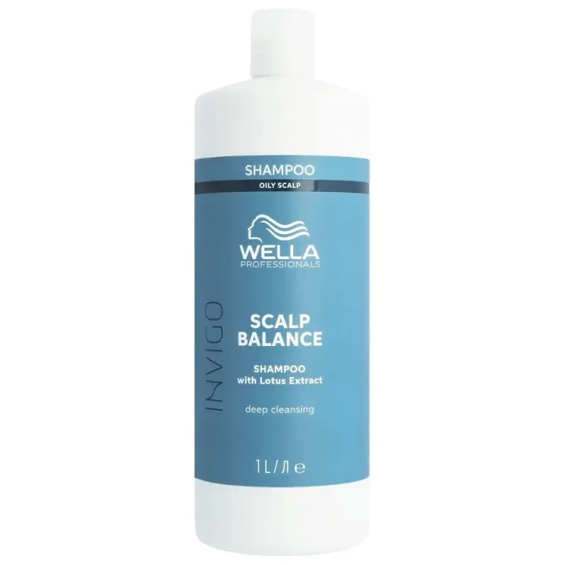 WELLA Invigo Scalp Balance Deep Cleansing Shampoo 1000ml - čistiaci šampón na mastnú pokožku