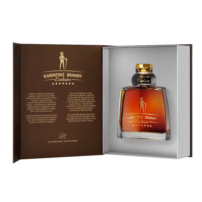 Karpatské Brandy Exclusive 40% 0,7 l (kazeta)