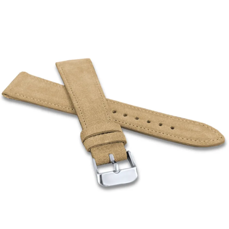 Béžový prešívaný remienok SUEDE z luxusnej kože TOP GRAIN - 18 LAVVU LSAEF18