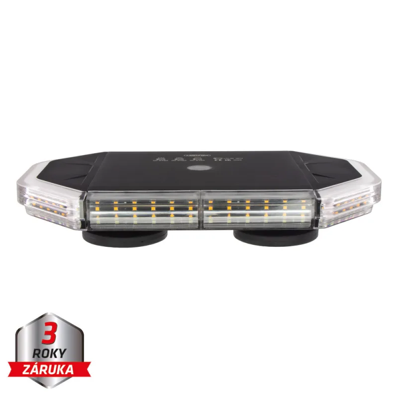 LED rampa 280mm, oranžovo bílá, magnet 10-30V, ECE R65 sre9-280AWM