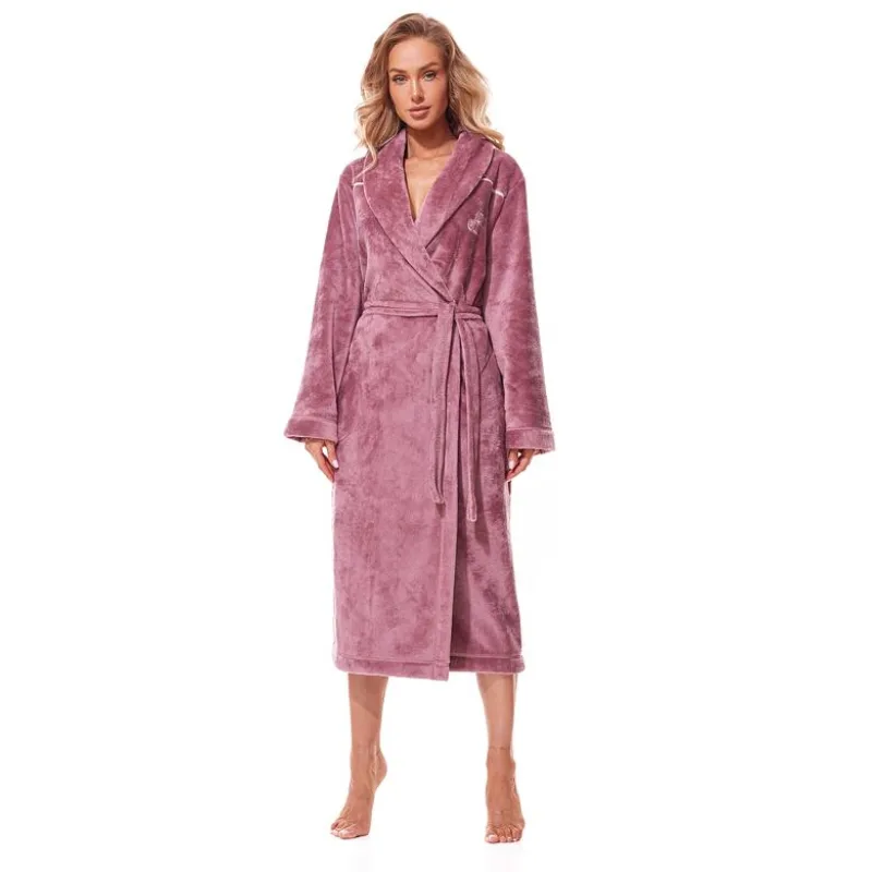 Dámsky hrejivý župan Lux staroružový XXL