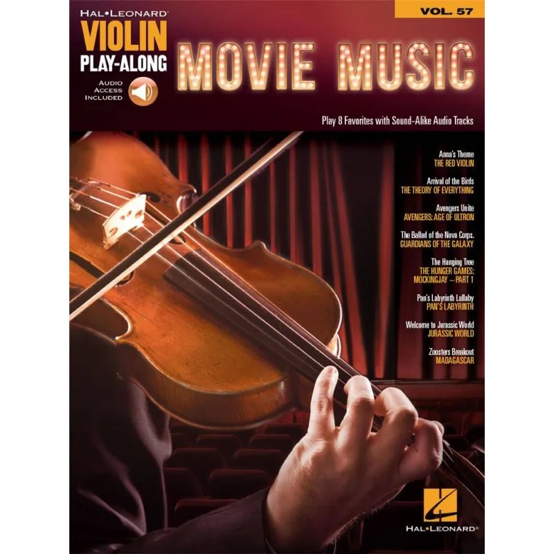 Hal Leonard Movie Music fo Violin + audio