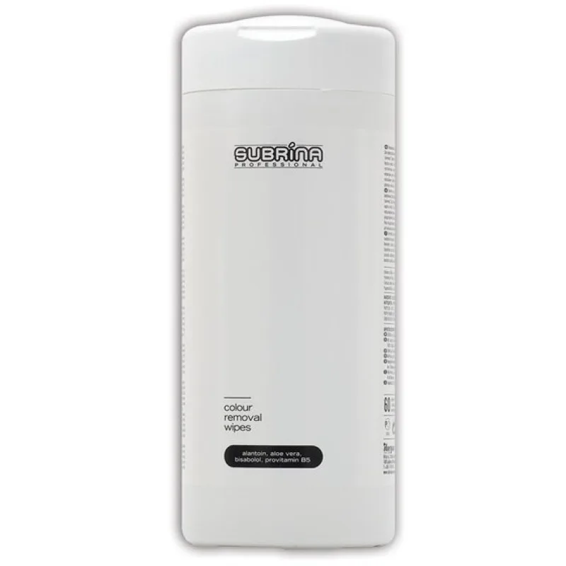 SUBRÍNA SUBRINA Pomôcky Colour Removal Wipes - čistiace ubrúsky na odstraňovanie farby z pokožky 100ks