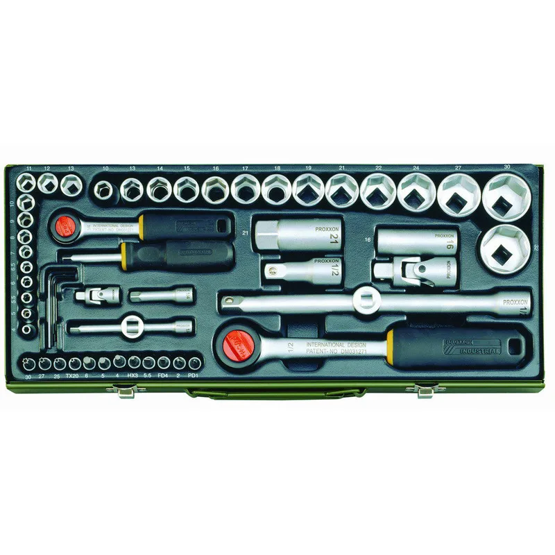Gola sada PROXXON 55-dielna 1/4" a 1/2" 23040