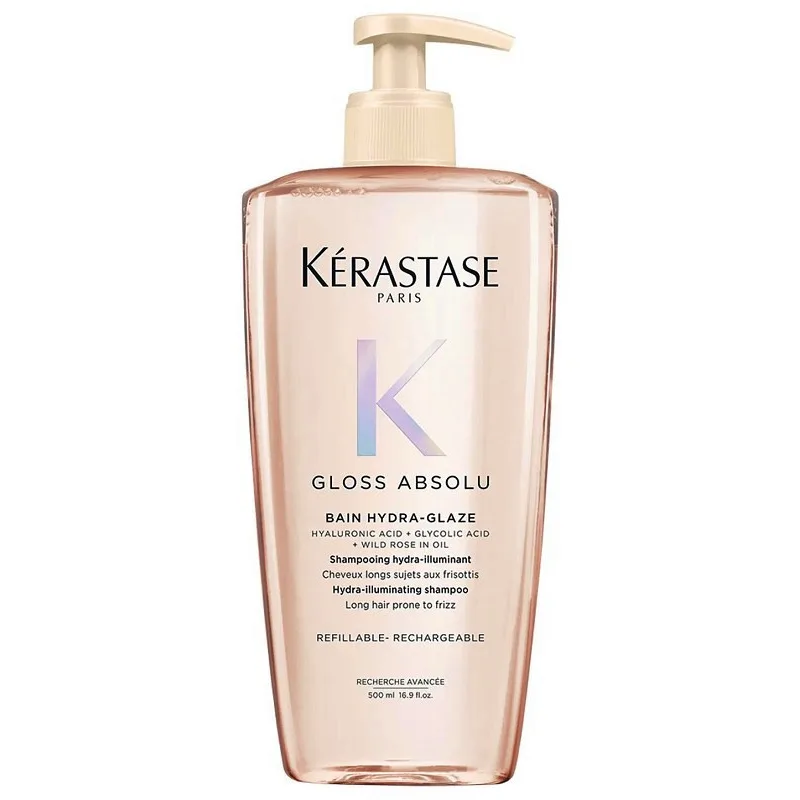 KÉRASTASE Gloss Absolu Bain Hydra-Glaze Shampoo 500ml - hydratačný šampón proti krepateniu vlasov