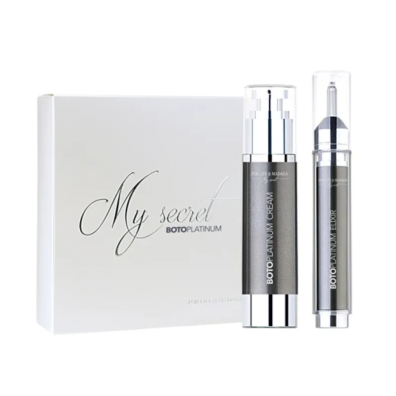 FOR LIFE & Madaga My Secret Botoplatinum Cream & Elixir - sada proti vráskám 65 ml