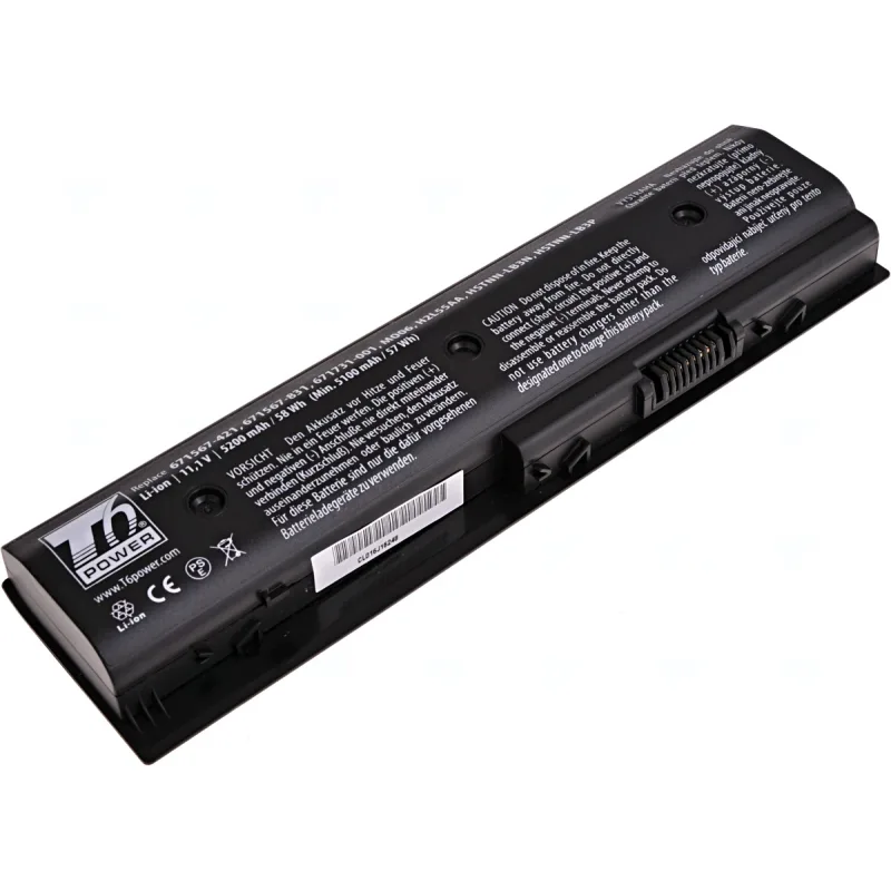 Baterie T6 Power HP Pavilion dv4-5000, dv6-7000, dv7-7000, m6-1000, 5200mAh, 58Wh, 6cell NBHP0087