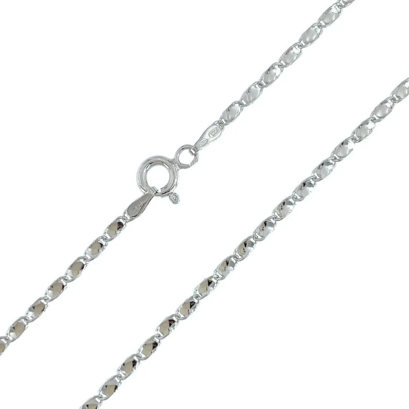 Strieborná retiazka článková krútená dĺžka retiazky 42cm