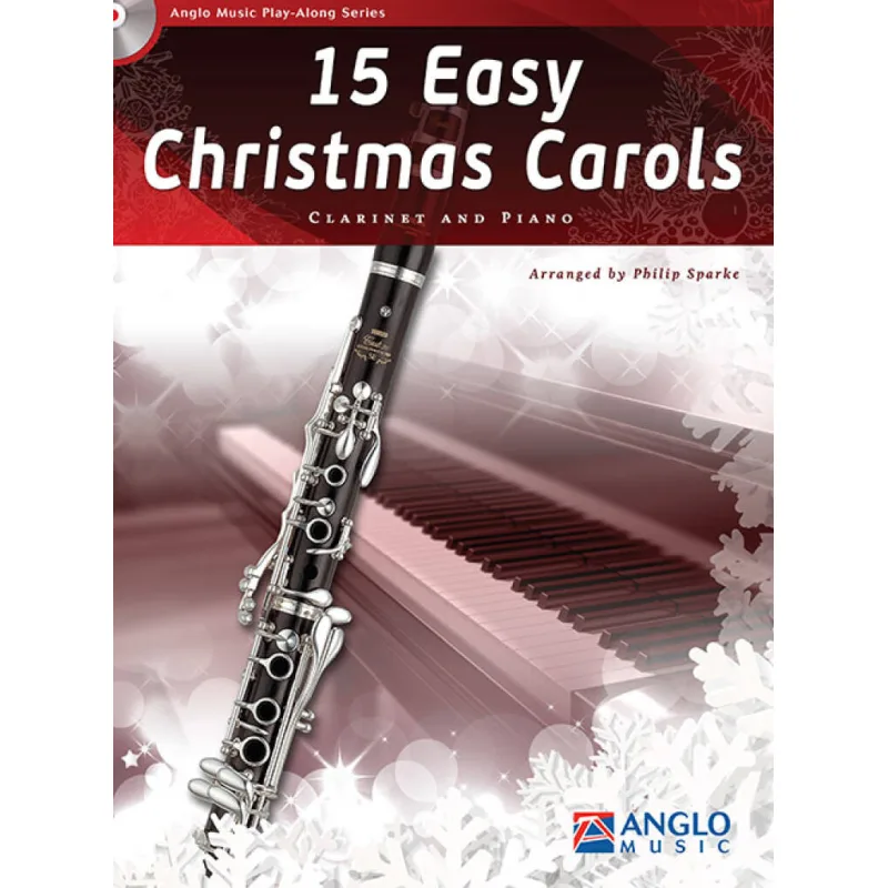 Anglo Music Press 15 Easy Christmas Carpols for clarinet + audio