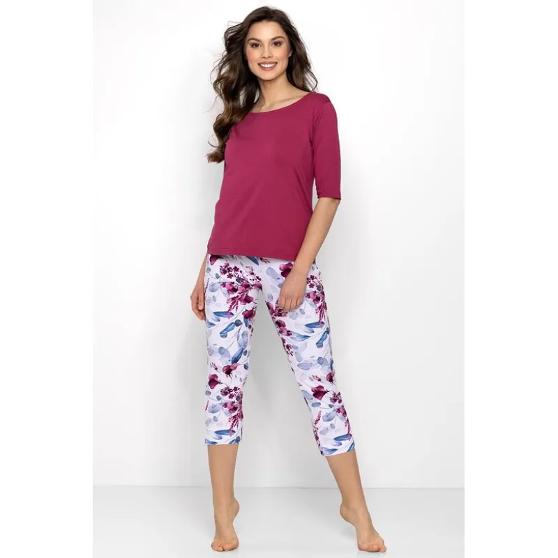 Dámske pyžamo Feeling Free malinové XL