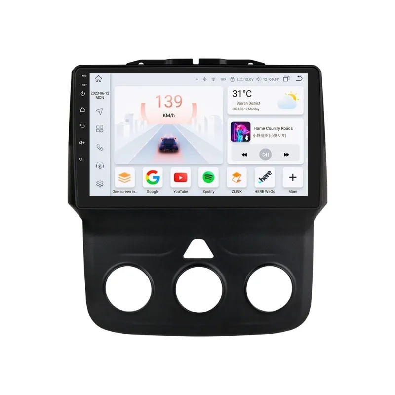 HIZPO KXRAM9001 Autorádio 9" Android pro Dodge RAM 1500, 2500, 3500 Model: S9008 (8+128GB) CHR1756