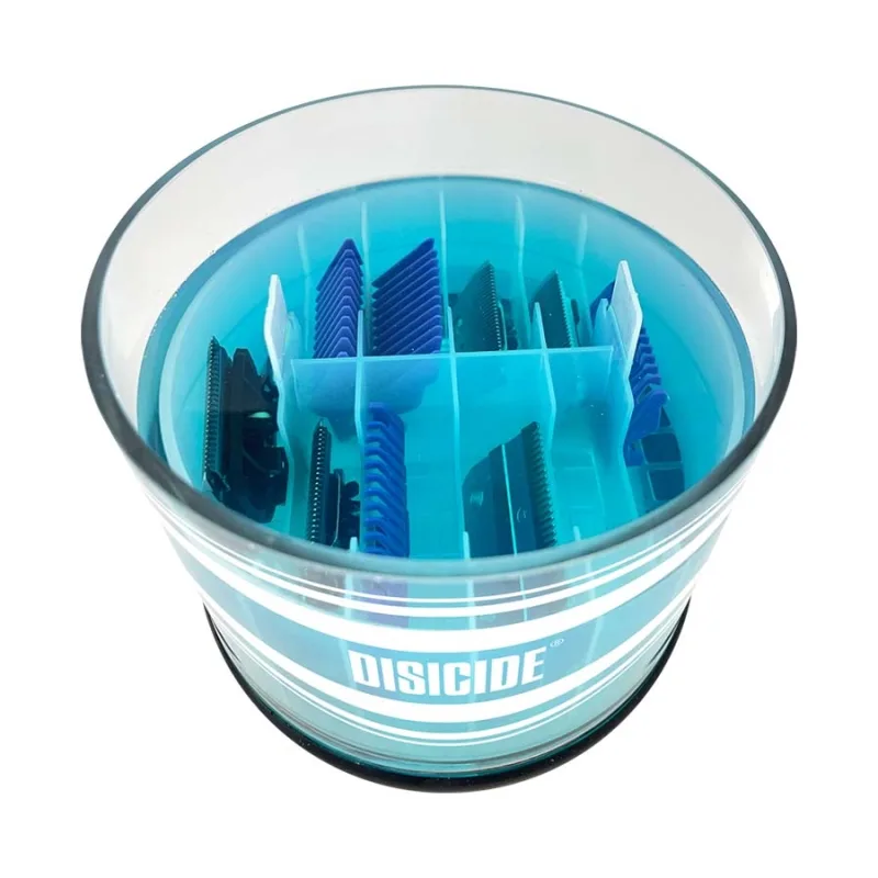 DISCIDE Sklenená nádoba na dezinfekciu strihacích hlavíc strojčekov DISICIDE Blade jar 1000 ml