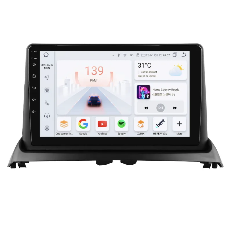 HIZPO KXRNCLIO94 Autorádio 9“ Android 13 pre Renault Clio 2 Model: S9008 (8+128GB) CHR3314_S9009