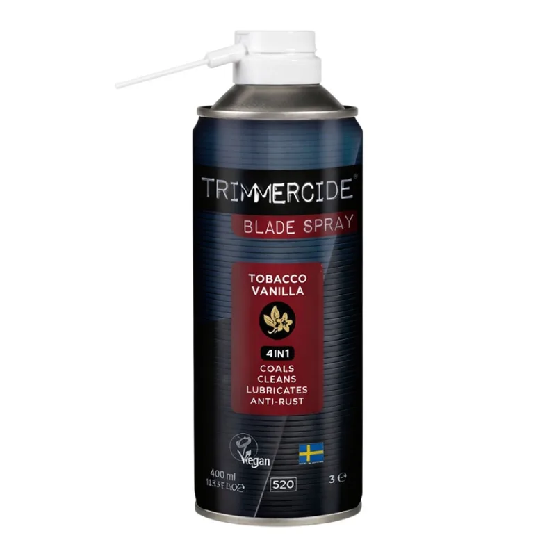 Disicide Sprej na čistenie strojčekov s vôňou TRIMMERCIDE 4in1 Blade spray Tobacco vanilla 400 ml