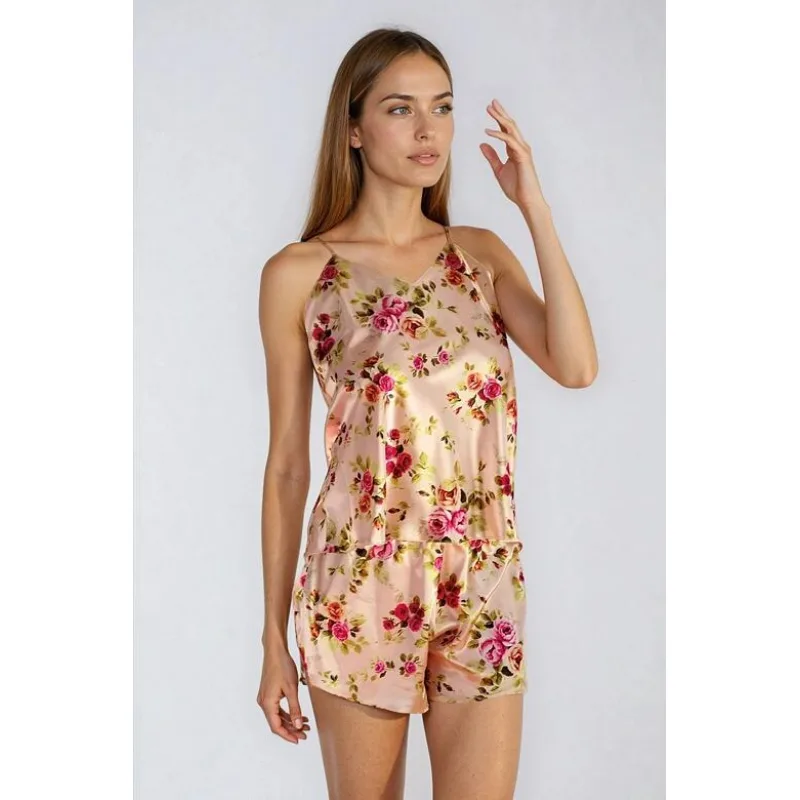 Saténový komplet Karen flowers 4 S