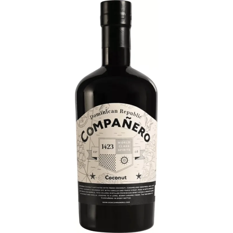 Companero Coconut 40%, 0.7 L (čistá fľaša)